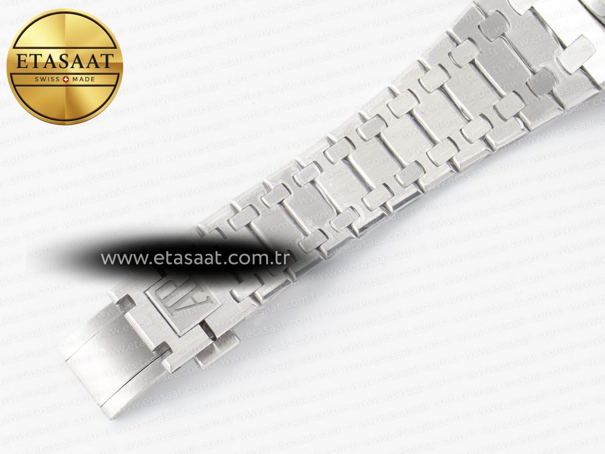Royal Oak 39mm 15202 SS ZF 1:1 Best Edition Blue Textured Dial on SS Bracelet A2121 V2 - Görsel 23