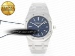 Royal Oak 39mm 15202 SS ZF 1:1 Best Edition Blue Textured Dial on SS Bracelet A2121 V2 - Görsel 3
