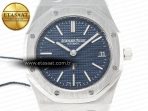 Royal Oak 39mm 15202 SS ZF 1:1 Best Edition Blue Textured Dial on SS Bracelet A2121 V2 - Görsel 4