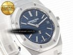 Royal Oak 39mm 15202 SS ZF 1:1 Best Edition Blue Textured Dial on SS Bracelet A2121 V2 - Görsel 5