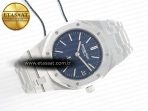 Royal Oak 39mm 15202 SS ZF 1:1 Best Edition Blue Textured Dial on SS Bracelet A2121 V2 - Görsel 8