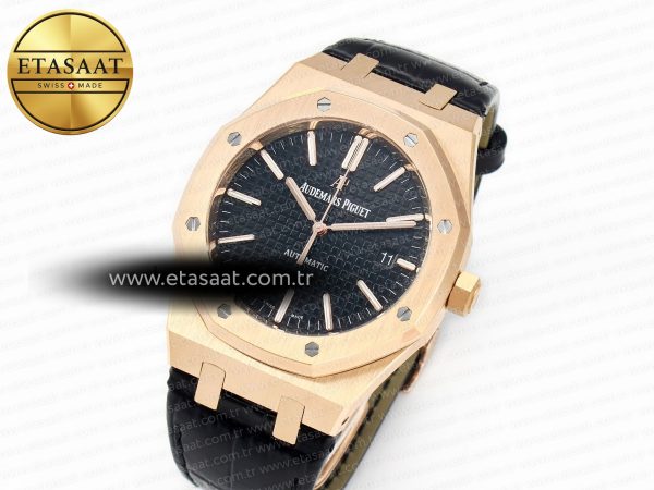 Audemars Piguet Royal 15400  Black Leather Strap SA3120
