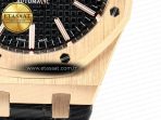 Audemars Piguet Royal 15400  Black Leather Strap SA3120 - Görsel 13
