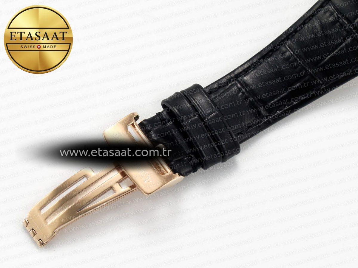 Audemars Piguet Royal 15400  Black Leather Strap SA3120 - Görsel 24