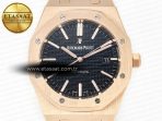 Audemars Piguet Royal 15400  Black Leather Strap SA3120 - Görsel 4