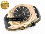 Audemars Piguet Royal 15400  Black Leather Strap SA3120 - Görsel 8