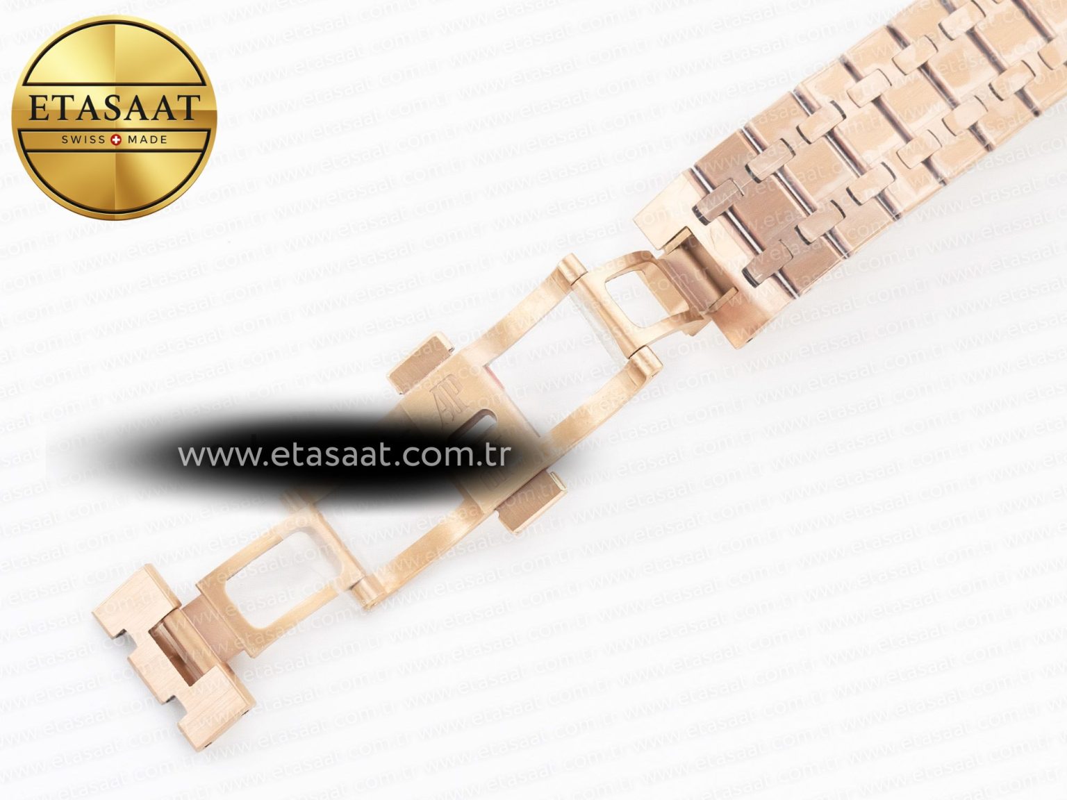 Royal Oak 41mm 15400 RG ZF 1:1 Best Edition Black Textured Dial on RG Bracelet V2 SA3120 Super Clone - Görsel 26