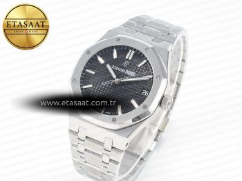 Royal Oak 41mm 15500 SS ZF 1:1 Best Edition Black Textured Dial on SS Bracelet SA4302 Super Clone V3