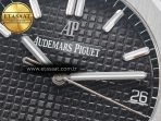 Royal Oak 41mm 15500 SS ZF 1:1 Best Edition Black Textured Dial on SS Bracelet SA4302 Super Clone V3 - Görsel 10