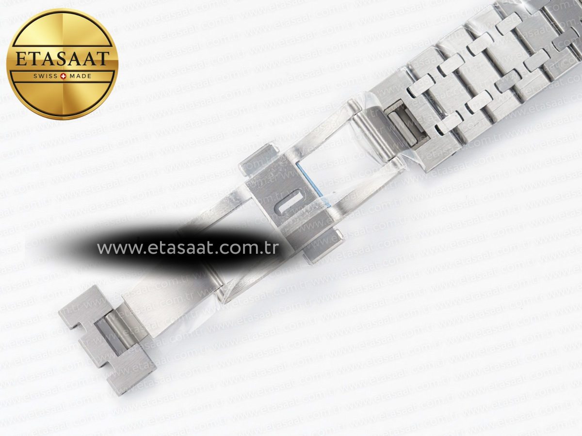 Royal Oak 41mm 15500 SS ZF 1:1 Best Edition Black Textured Dial on SS Bracelet SA4302 Super Clone V3 - Görsel 25