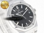 Royal Oak 41mm 15500 SS ZF 1:1 Best Edition Black Textured Dial on SS Bracelet SA4302 Super Clone V3 - Görsel 5