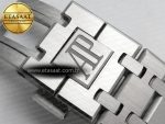 Royal Oak 41mm 15510BC SS ZF 1:1 Best Edition Ice Blue Crystal Dial on SS Bracelet SA4302 Super Clone V3 - Görsel 23
