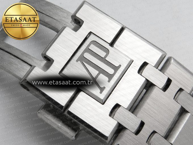 Royal Oak 41mm 15510BC SS ZF 1:1 Best Edition Ice Blue Crystal Dial on SS Bracelet SA4302 Super Clone V3 - Görsel 23