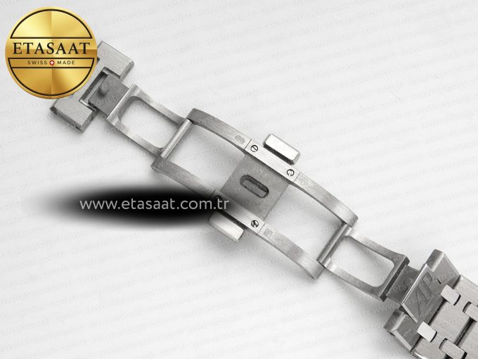 Royal Oak 41mm 15510BC SS ZF 1:1 Best Edition Ice Blue Crystal Dial on SS Bracelet SA4302 Super Clone V3 - Görsel 25