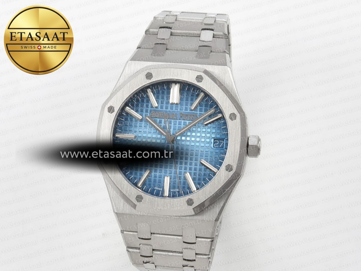 Audemars Piguet Royal Oak 15510BC Ice Blue Textured Dial on SS SA4302 - Görsel 1