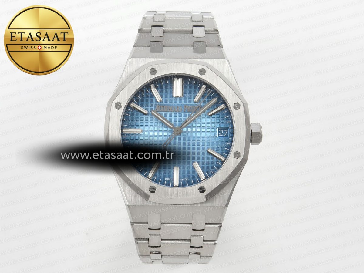 Audemars Piguet Royal Oak 15510BC Ice Blue Textured Dial on SS SA4302 - Görsel 3