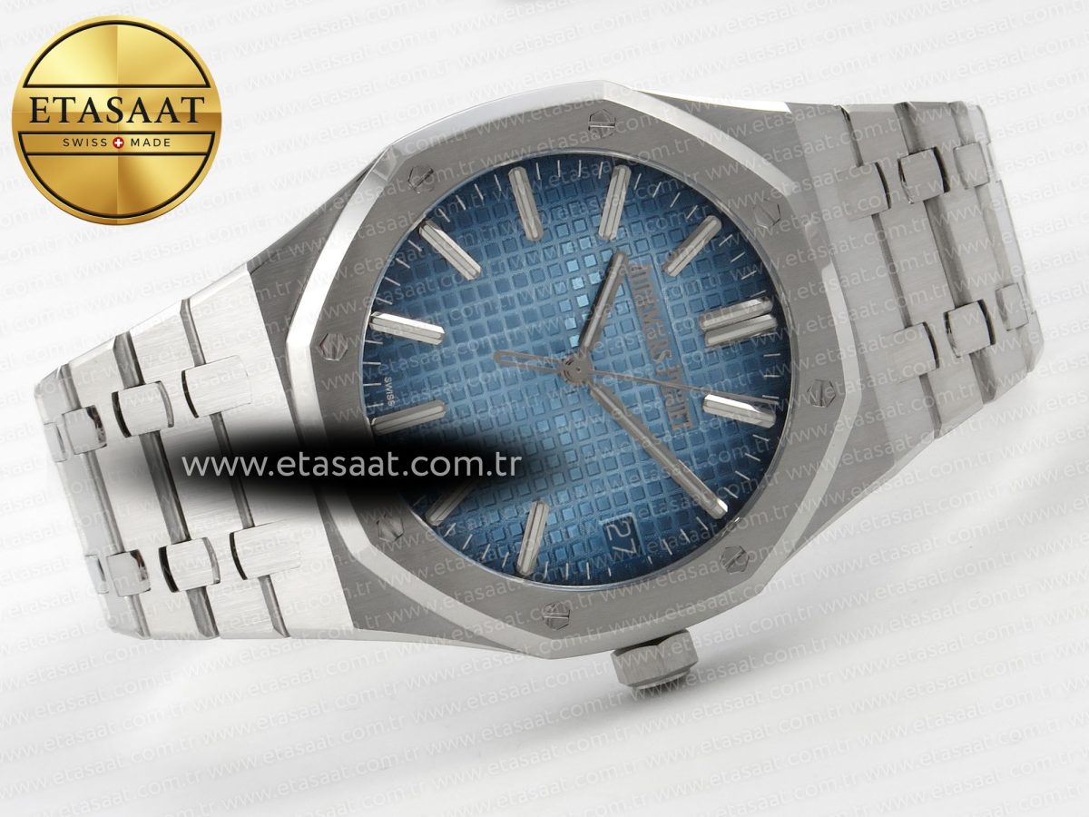 Audemars Piguet Royal Oak 15510BC Ice Blue Textured Dial on SS SA4302 - Görsel 8
