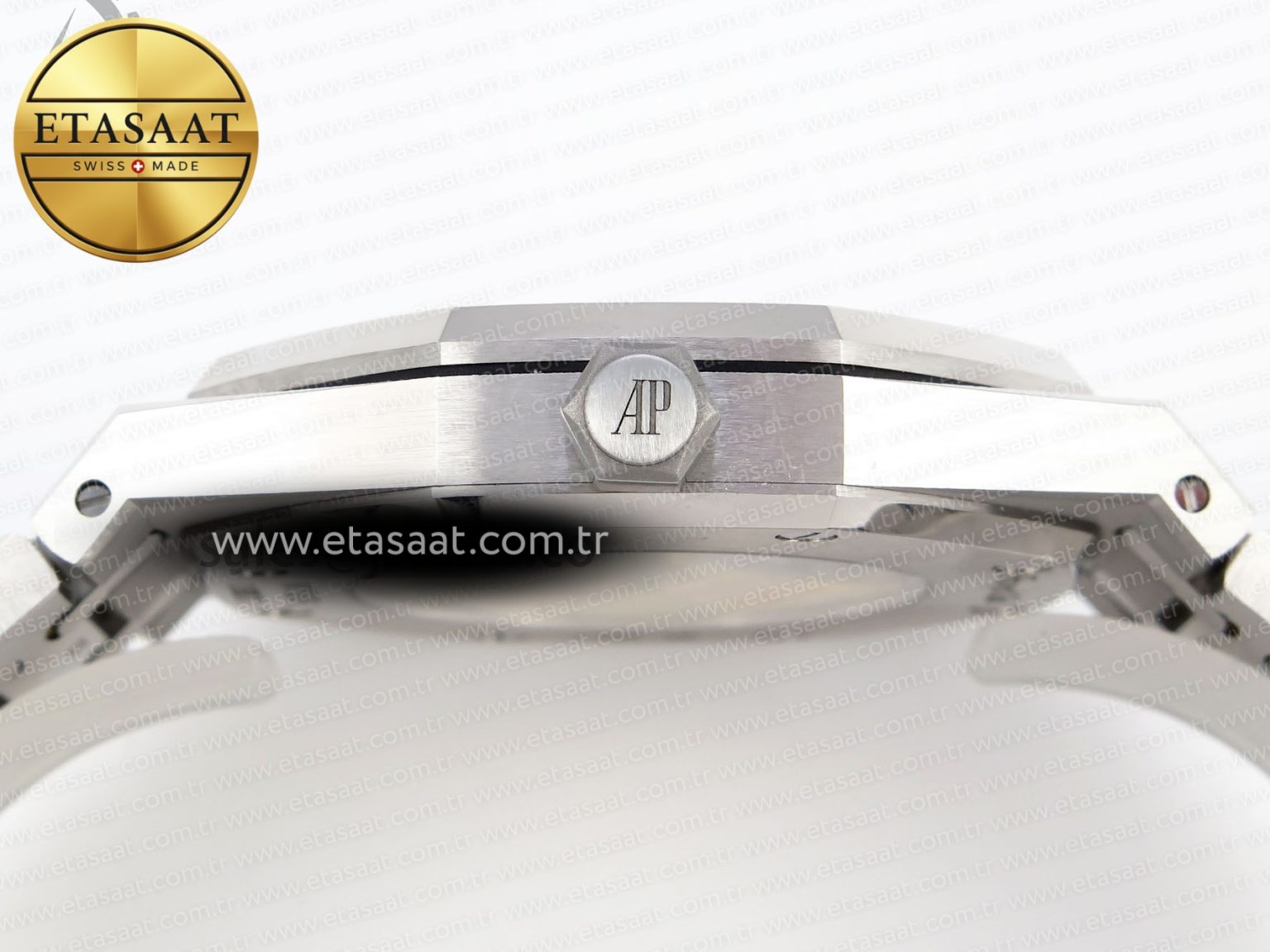 Royal Oak 41MM FROSTED SS APSF 1:1 BEST EDITION GRAY TEXTURED DIAL ON SS BRACELET SA3120 SUPER CLONE - Görsel 10