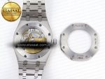 Royal Oak 41MM FROSTED SS APSF 1:1 BEST EDITION GRAY TEXTURED DIAL ON SS BRACELET SA3120 SUPER CLONE - Görsel 16