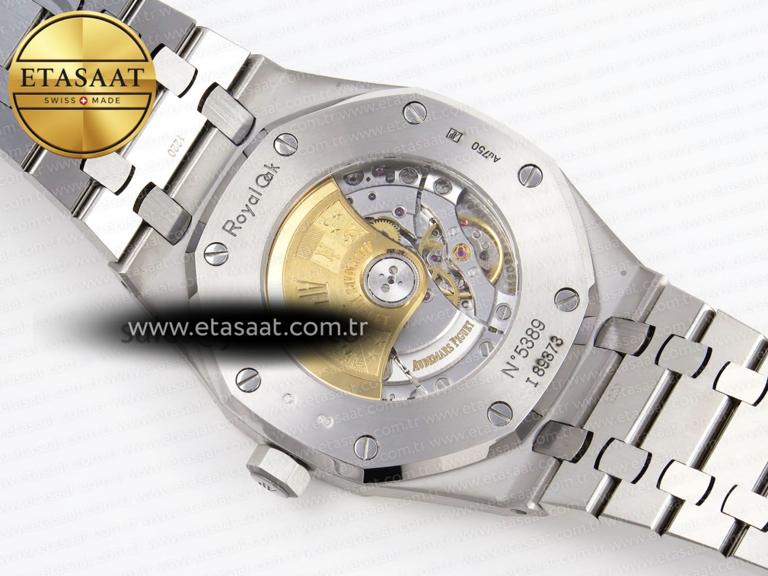 Royal Oak 41MM FROSTED SS APSF 1:1 BEST EDITION GRAY TEXTURED DIAL ON SS BRACELET SA3120 SUPER CLONE - Görsel 18