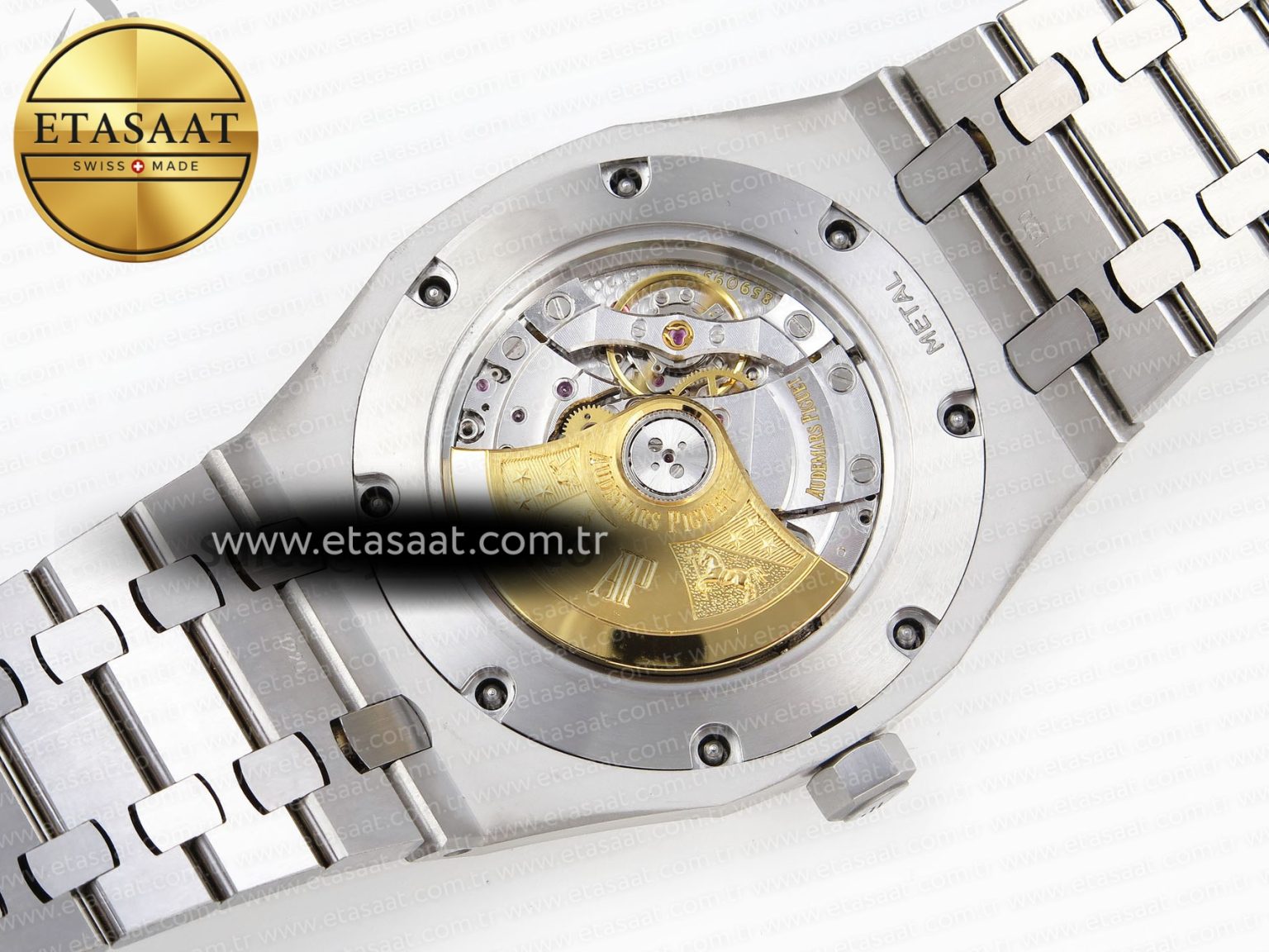 Royal Oak 41MM FROSTED SS APSF 1:1 BEST EDITION GRAY TEXTURED DIAL ON SS BRACELET SA3120 SUPER CLONE - Görsel 19