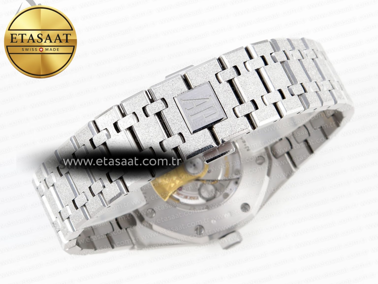 Royal Oak 41MM FROSTED SS APSF 1:1 BEST EDITION GRAY TEXTURED DIAL ON SS BRACELET SA3120 SUPER CLONE - Görsel 24