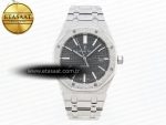 Royal Oak 41MM FROSTED SS APSF 1:1 BEST EDITION GRAY TEXTURED DIAL ON SS BRACELET SA3120 SUPER CLONE - Görsel 3