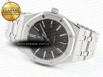 Royal Oak 41MM FROSTED SS APSF 1:1 BEST EDITION GRAY TEXTURED DIAL ON SS BRACELET SA3120 SUPER CLONE - Görsel 7