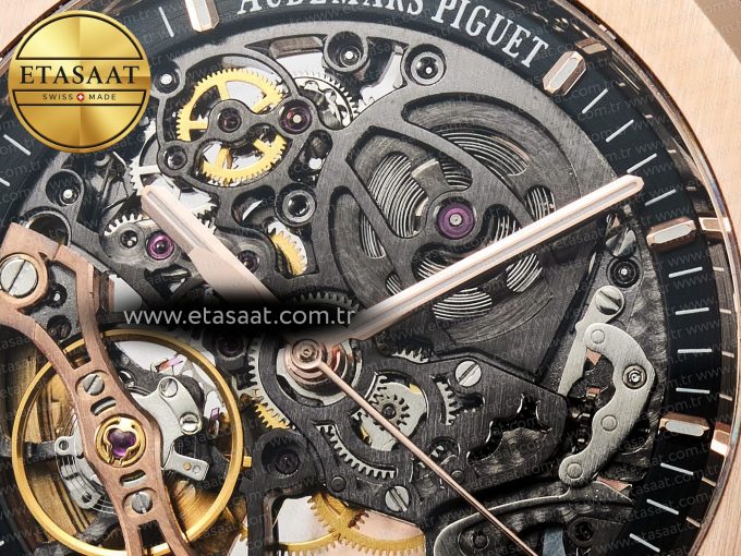 Royal Oak 41mm Openworked 15407 RG THBF 1:1 Best Edition on RG Bracelet SA3132 V2 - Görsel 10