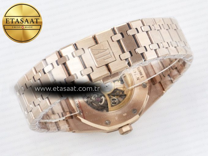 Royal Oak 41mm Openworked 15407 RG THBF 1:1 Best Edition on RG Bracelet SA3132 V2 - Görsel 15