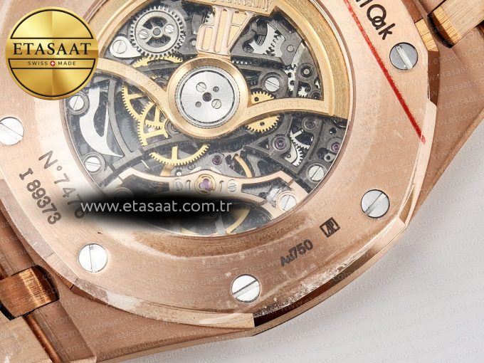 Royal Oak 41mm Openworked 15407 RG THBF 1:1 Best Edition on RG Bracelet SA3132 V2 - Görsel 18