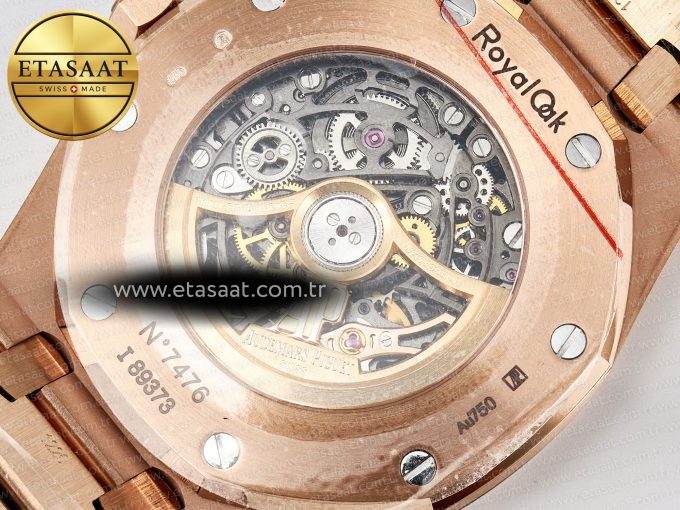 Royal Oak 41mm Openworked 15407 RG THBF 1:1 Best Edition on RG Bracelet SA3132 V2 - Görsel 19