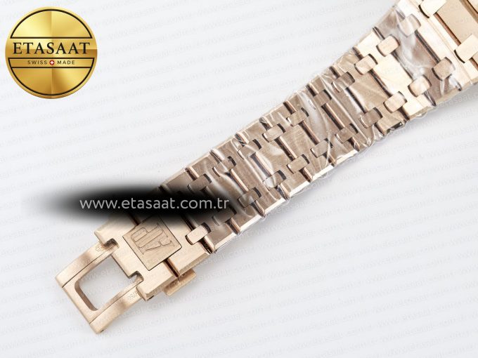 Royal Oak 41mm Openworked 15407 RG THBF 1:1 Best Edition on RG Bracelet SA3132 V2 - Görsel 21
