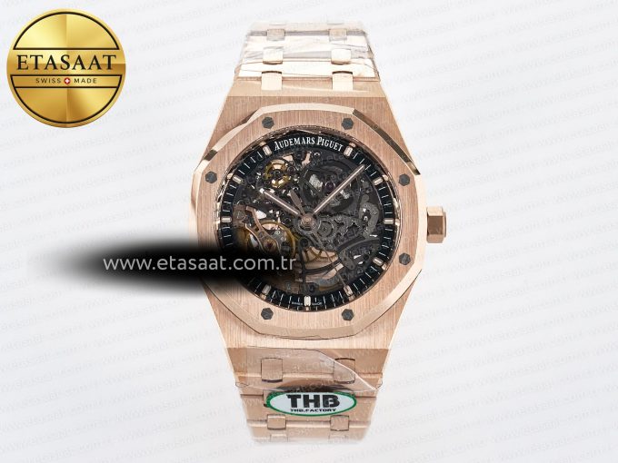 Royal Oak 41mm Openworked 15407 RG THBF 1:1 Best Edition on RG Bracelet SA3132 V2 - Görsel 3
