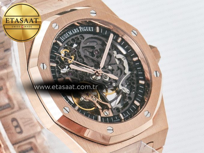 Royal Oak 41mm Openworked 15407 RG THBF 1:1 Best Edition on RG Bracelet SA3132 V2 - Görsel 5