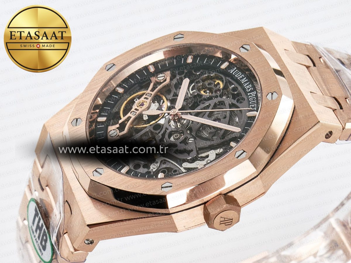 Royal Oak 41mm Openworked 15407 RG THBF 1:1 Best Edition on RG Bracelet SA3132 V2 - Görsel 6