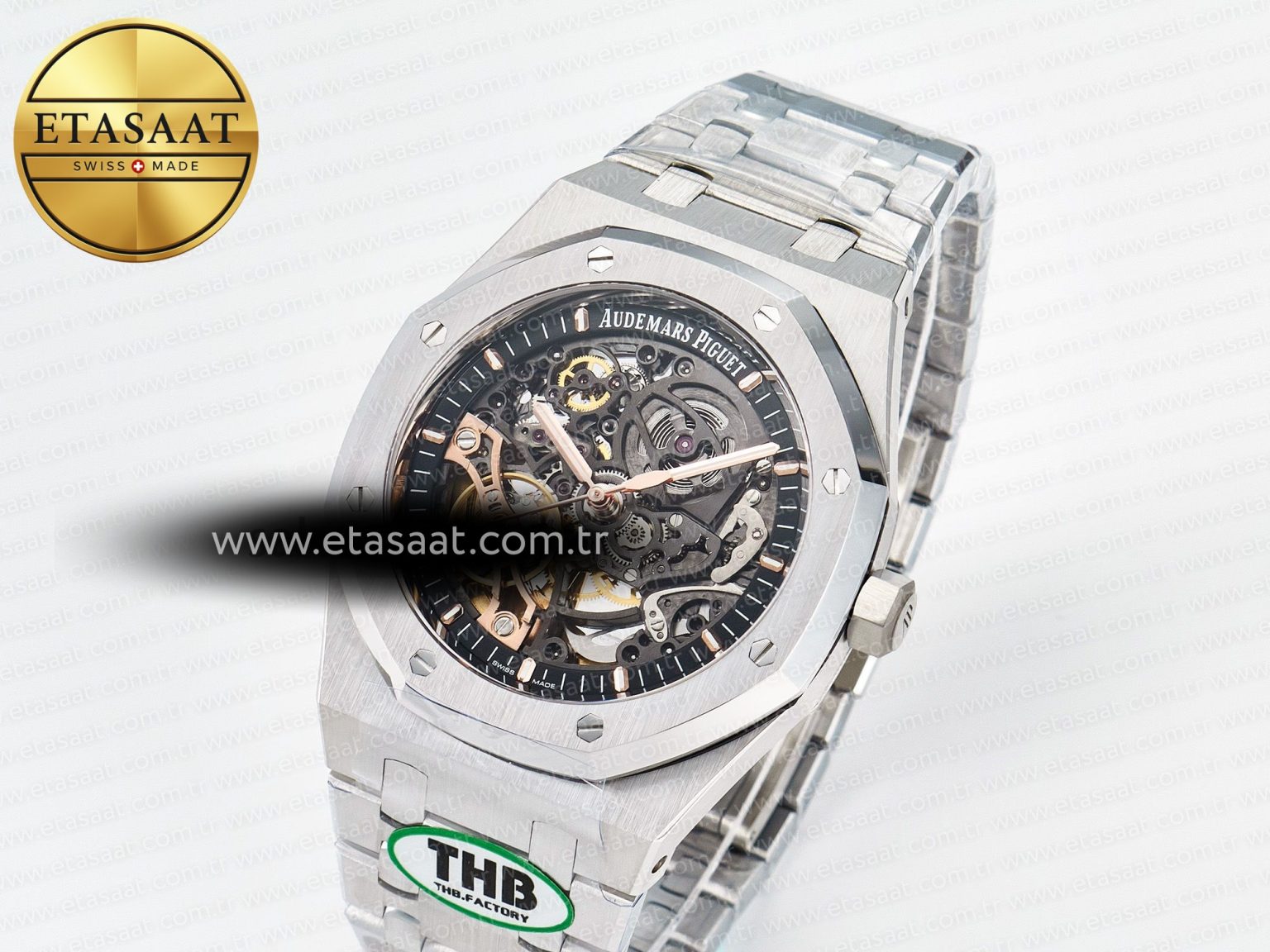 Royal Oak 41mm Openworked 15407 SS THBF 1:1 Best Edition on SS Bracelet SA3132 V2 - Görsel 2