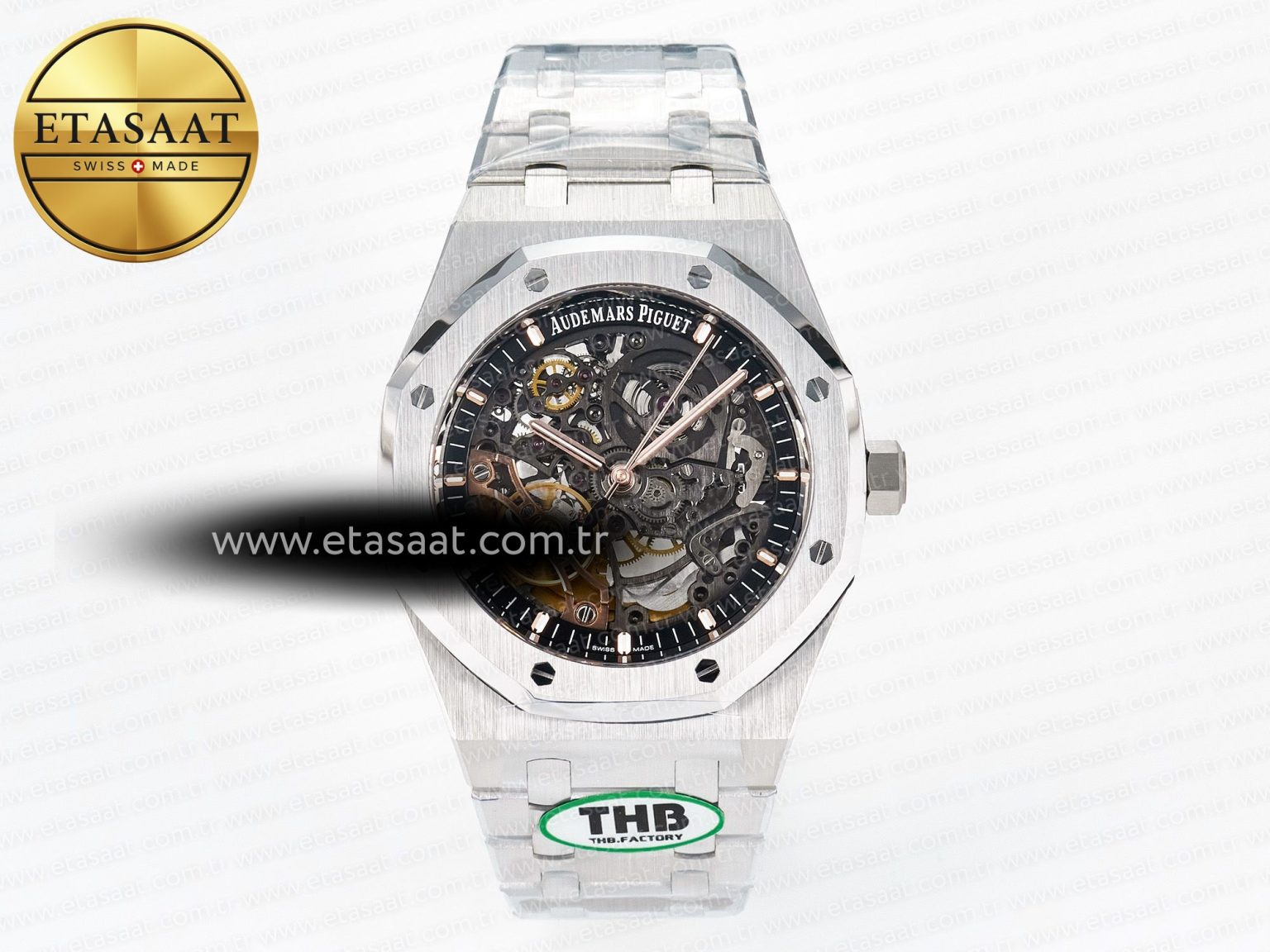 Royal Oak 41mm Openworked 15407 SS THBF 1:1 Best Edition on SS Bracelet SA3132 V2 - Görsel 3