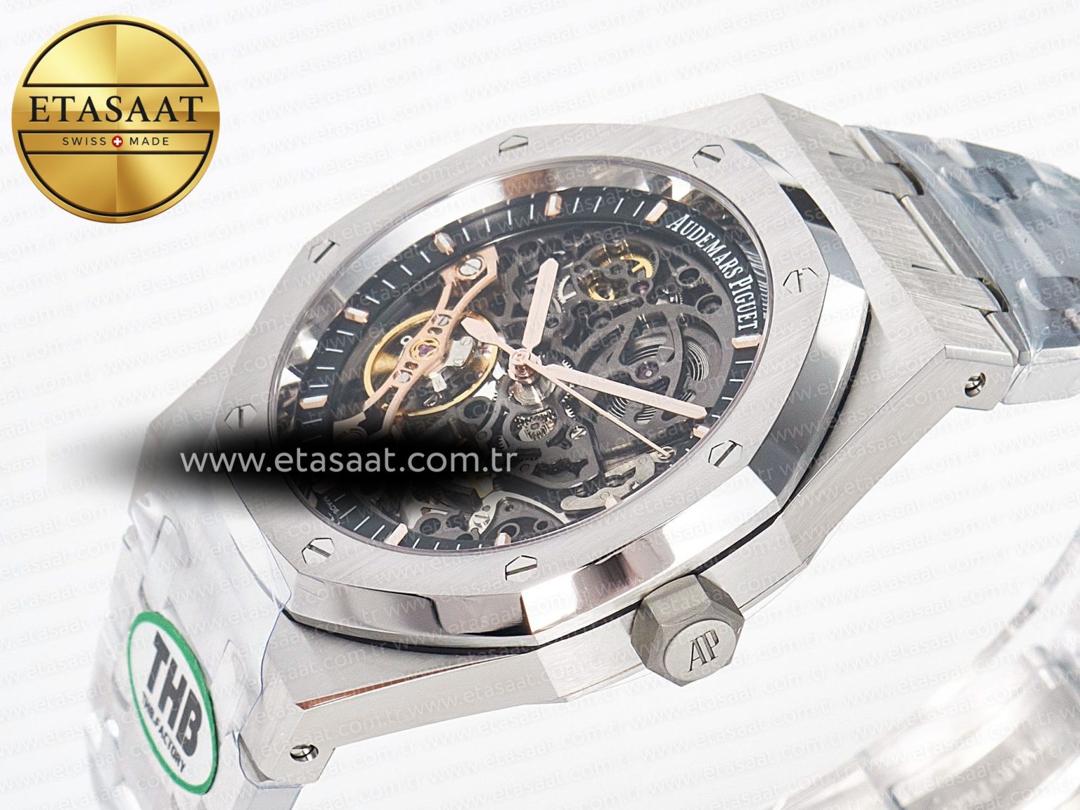 Royal Oak 41mm Openworked 15407 SS THBF 1:1 Best Edition on SS Bracelet SA3132 V2 - Görsel 6