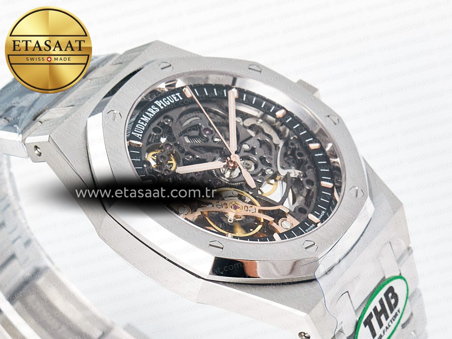 Royal Oak 41mm Openworked 15407 SS THBF 1:1 Best Edition on SS Bracelet SA3132 V2 - Görsel 7