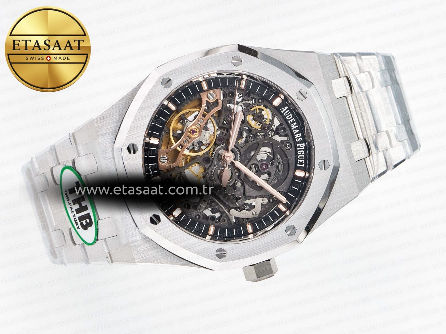 Royal Oak 41mm Openworked 15407 SS THBF 1:1 Best Edition on SS Bracelet SA3132 V2 - Görsel 8