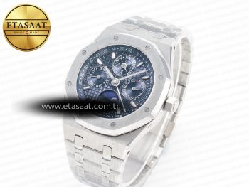 Royal Oak 41mm Perpetual Calendar 26574 SS APSF 1:1 Best Edition Blue Dial on SS Bracelet A5134 (CHS)