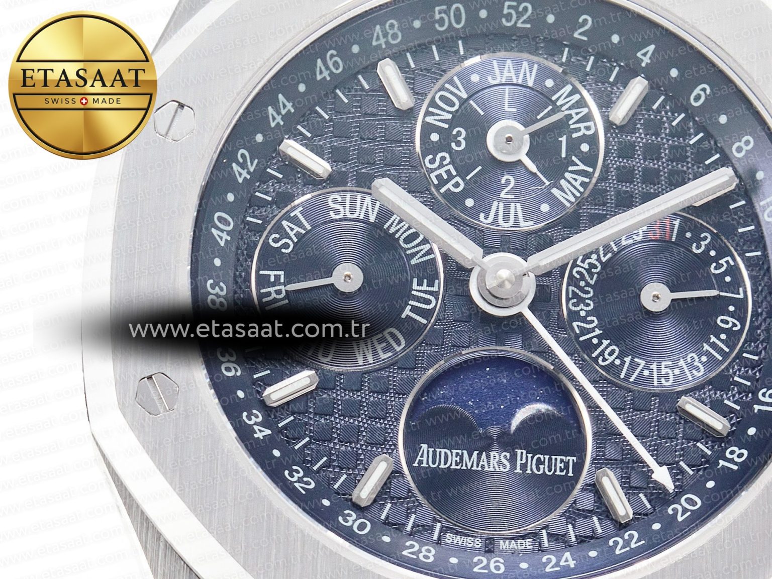 Royal Oak 41mm Perpetual Calendar 26574 SS APSF 1:1 Best Edition Blue Dial on SS Bracelet A5134 (CHS) - Görsel 10