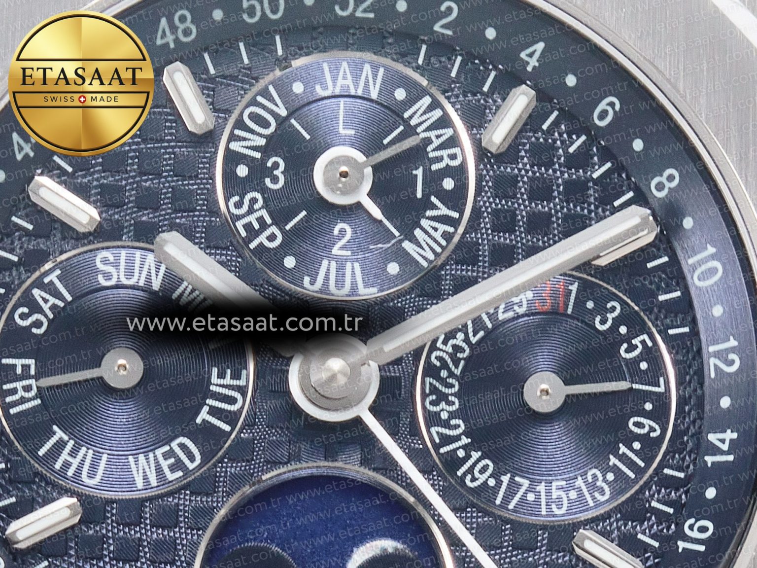 Royal Oak 41mm Perpetual Calendar 26574 SS APSF 1:1 Best Edition Blue Dial on SS Bracelet A5134 (CHS) - Görsel 11