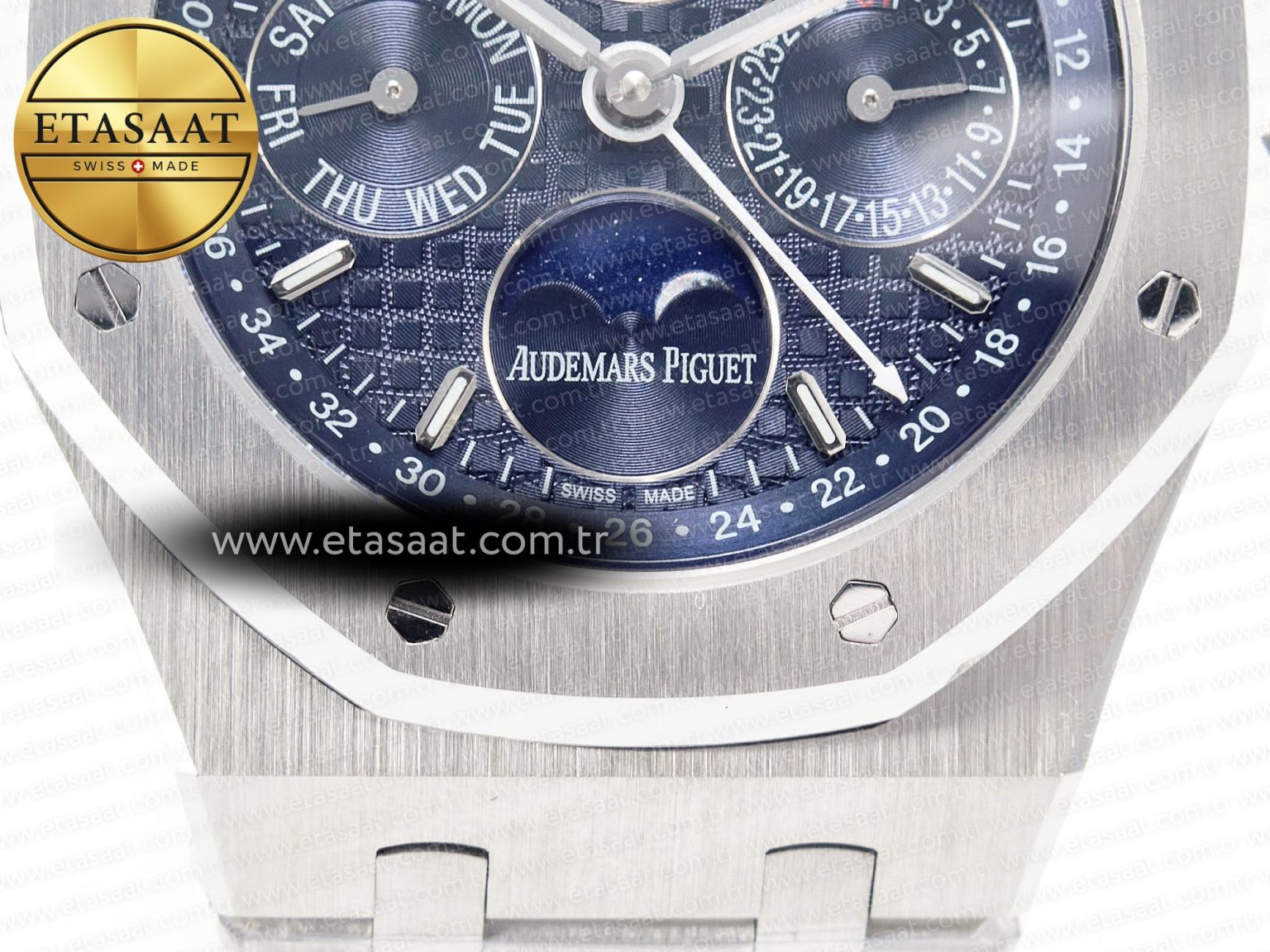 Royal Oak 41mm Perpetual Calendar 26574 SS APSF 1:1 Best Edition Blue Dial on SS Bracelet A5134 (CHS) - Görsel 13