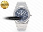 Royal Oak 41mm Perpetual Calendar 26574 SS APSF 1:1 Best Edition Blue Dial on SS Bracelet A5134 (CHS) - Görsel 3