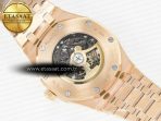 Royal Oak 41mm Skeleton 15407 RG ZF 1:1 Best Edition Skeleton Dial on RG Bracelet A3132 - Görsel 16
