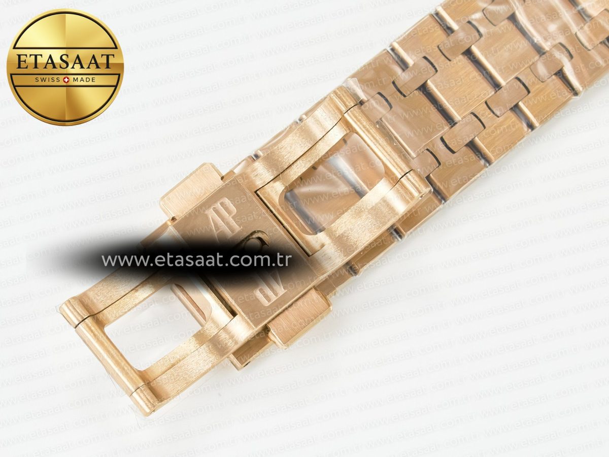 Royal Oak 41mm Skeleton 15407 RG ZF 1:1 Best Edition Skeleton Dial on RG Bracelet A3132 - Görsel 22