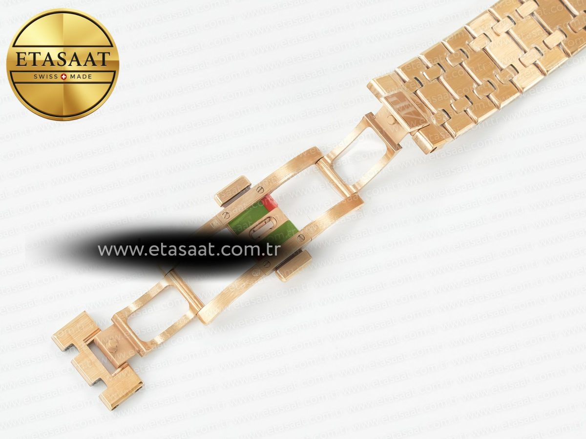 Royal Oak 41mm Skeleton 15407 RG ZF 1:1 Best Edition Skeleton Dial on RG Bracelet A3132 - Görsel 23