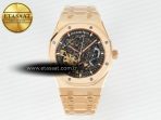 Royal Oak 41mm Skeleton 15407 RG ZF 1:1 Best Edition Skeleton Dial on RG Bracelet A3132 - Görsel 3